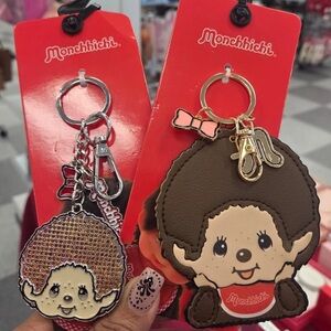 Monchhichi Keychain Bag Charm Set 2pcs